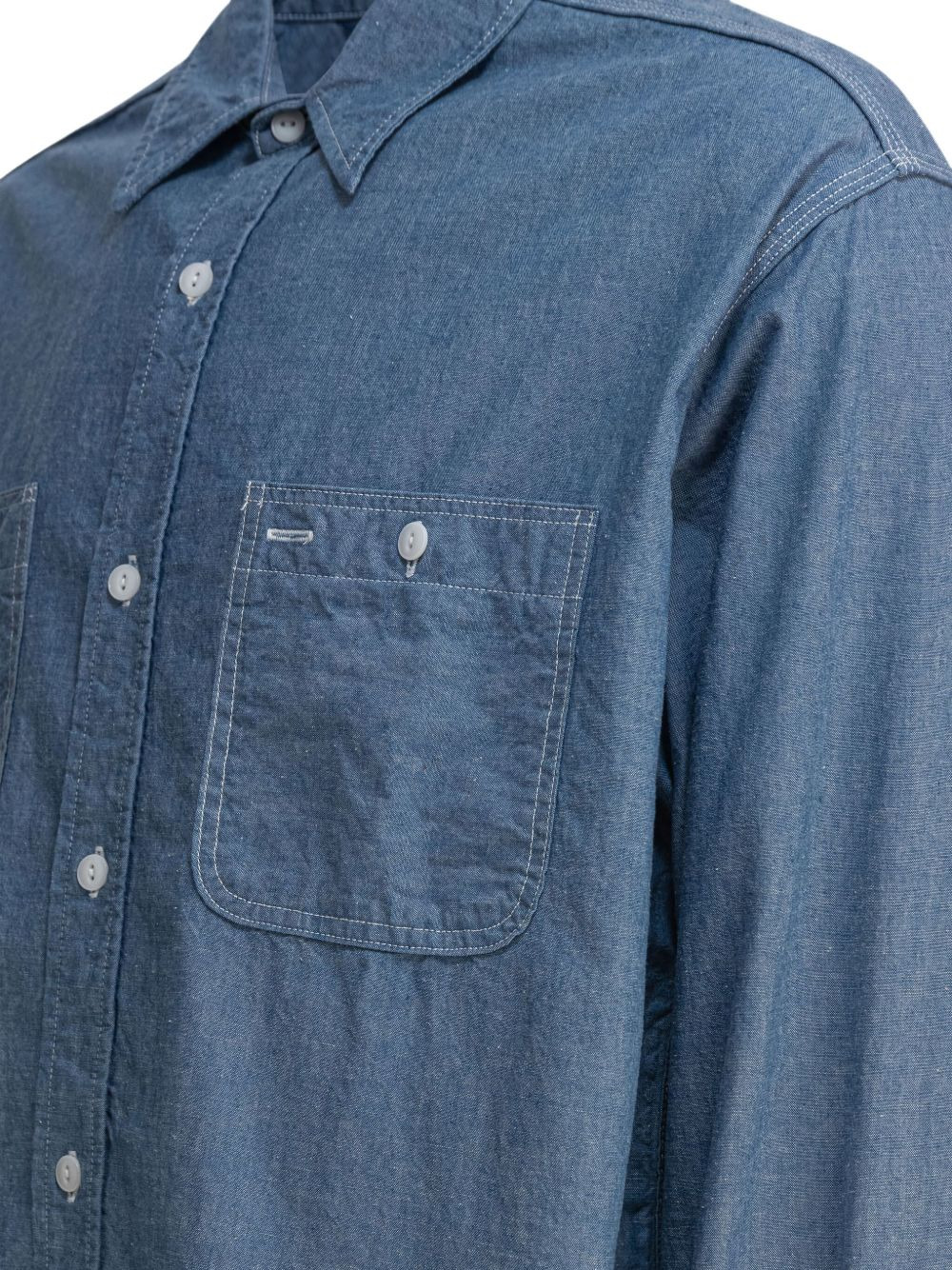 patch-pocket cotton shirt - 5