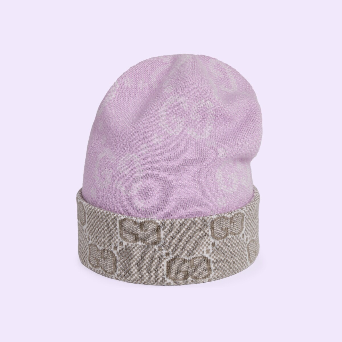Reversible GG wool hat - 1