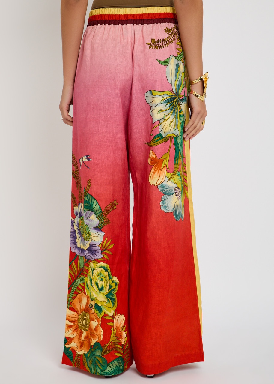 Alemais Inez Printed Flax Trousers - 3