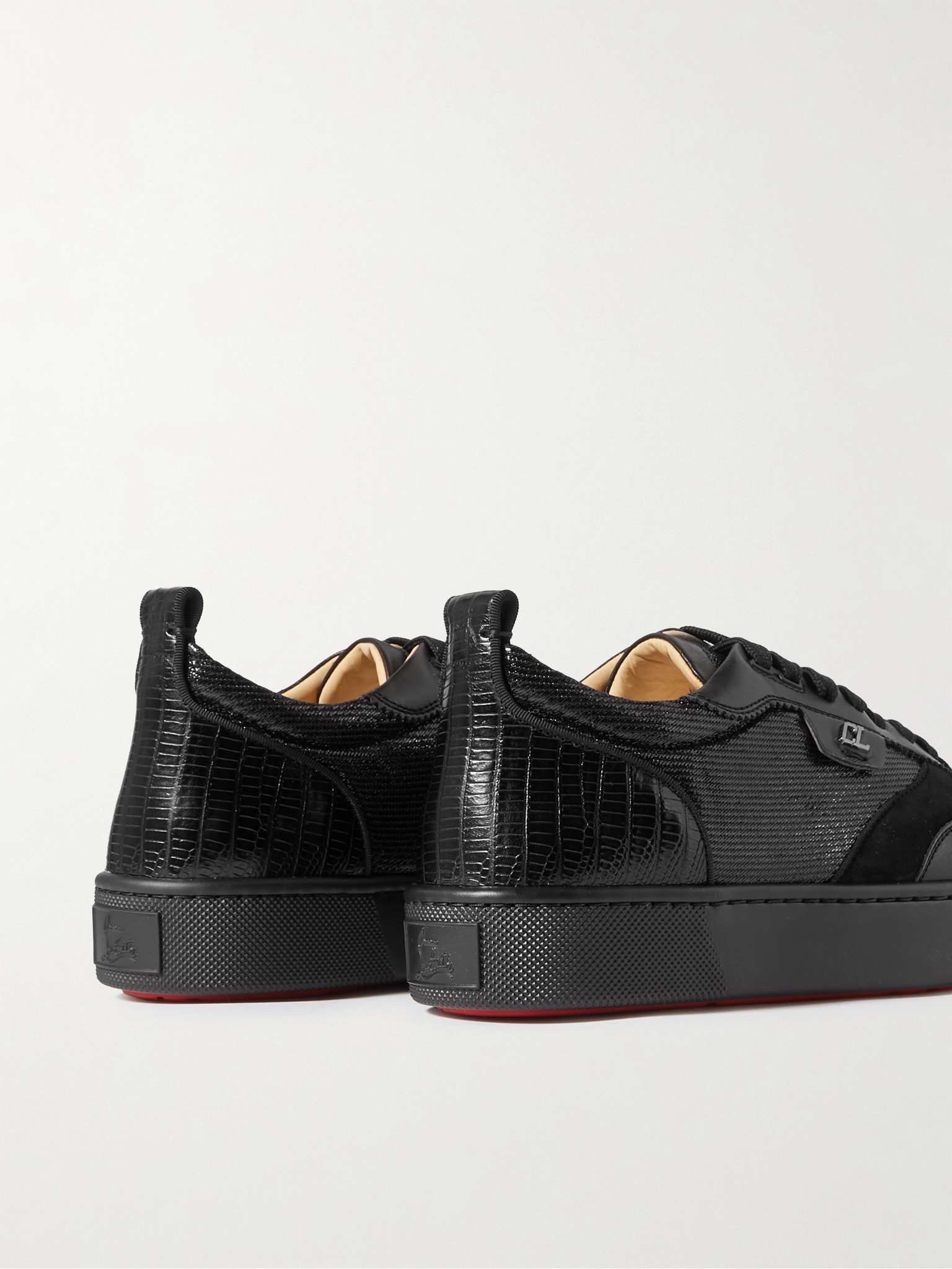 Happrui Spikes Suede and Leather-Trimmed Mesh Sneakers - 5
