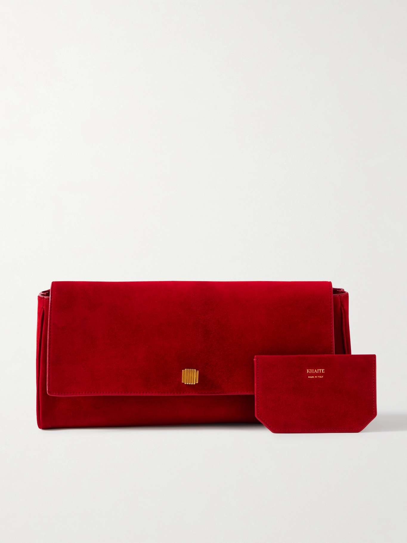 Audrey suede clutch Red - 6