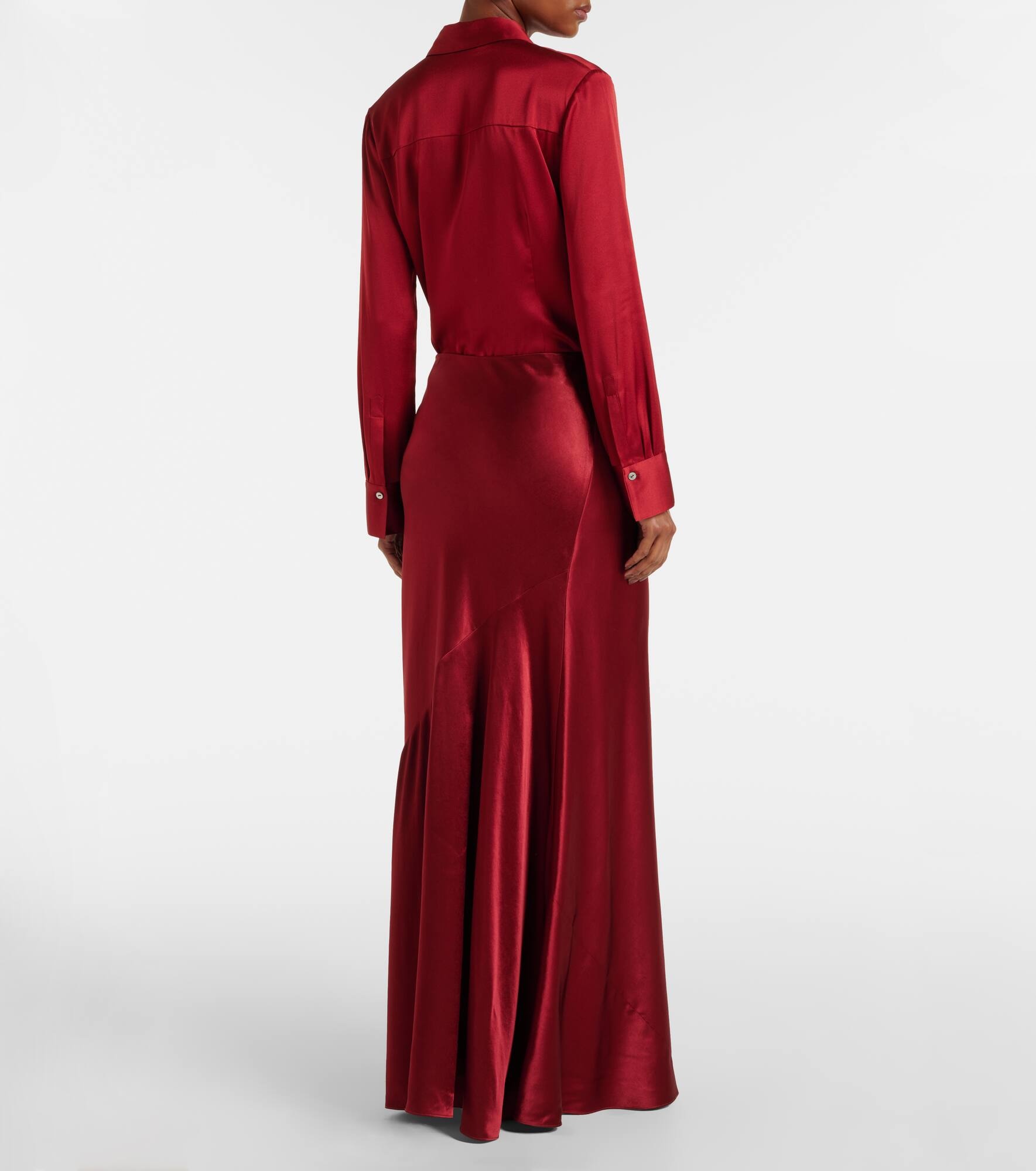 Satin maxi skirt - 3