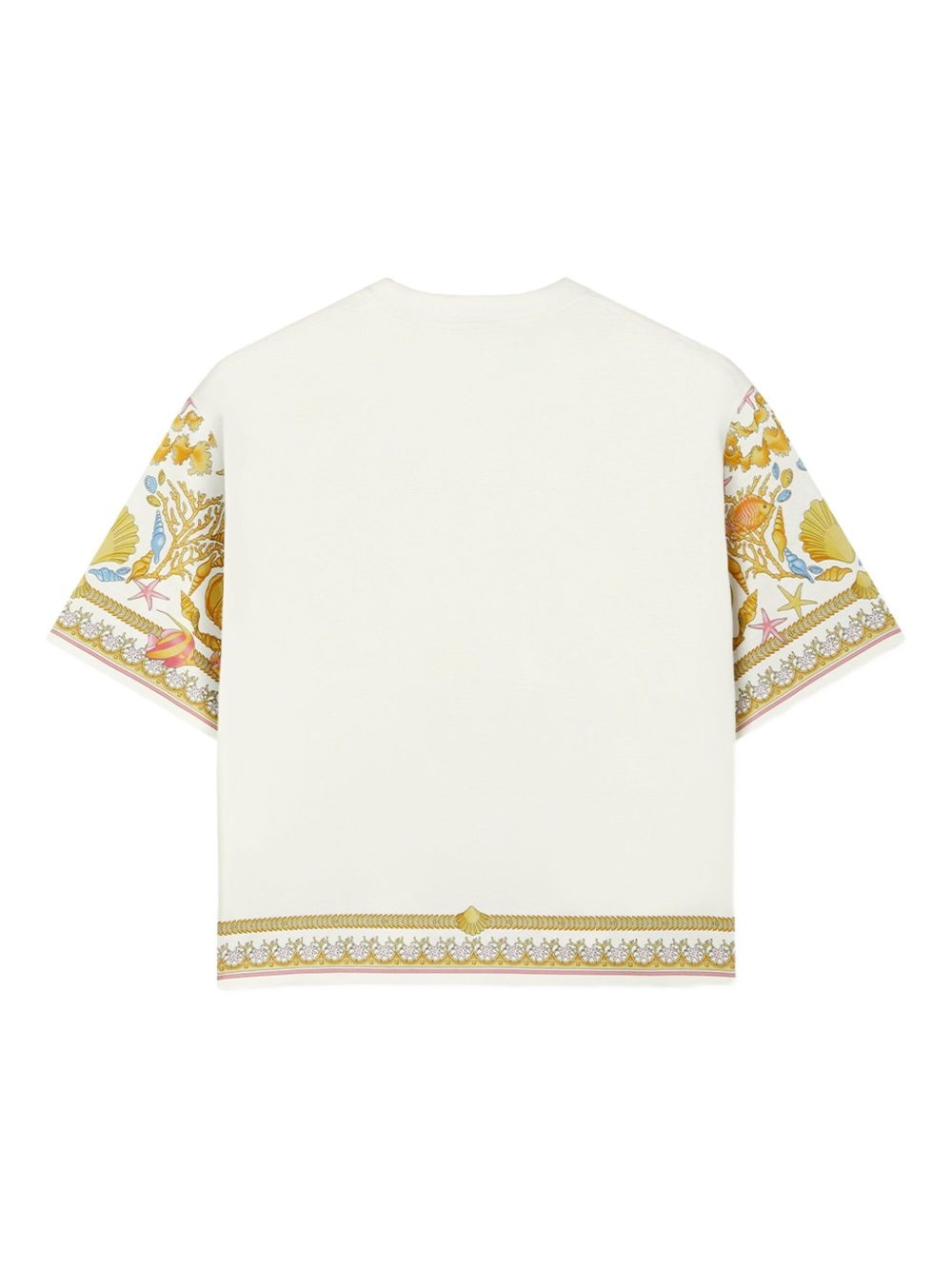 Underwater Barocco crop T-shirt - 2