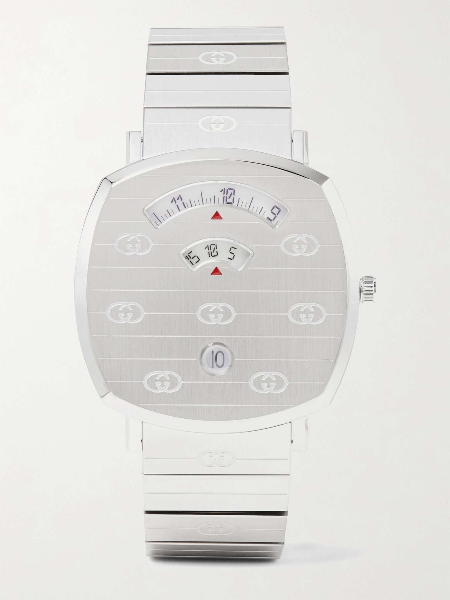 Grip 38mm Logo-Engraved Stainless Steel Watch - 7