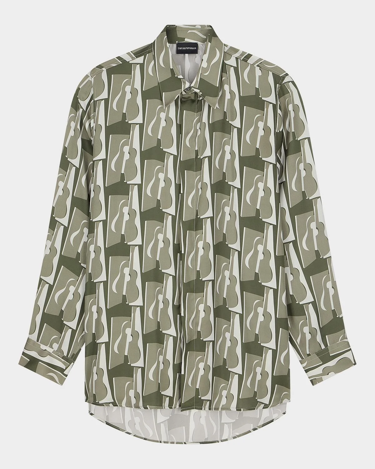 Men's Abstract-Print Sport Shirt - 1