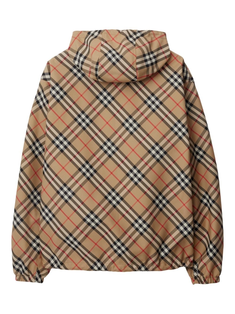 Vintage Check reversible zip-front hooded jacket - 6
