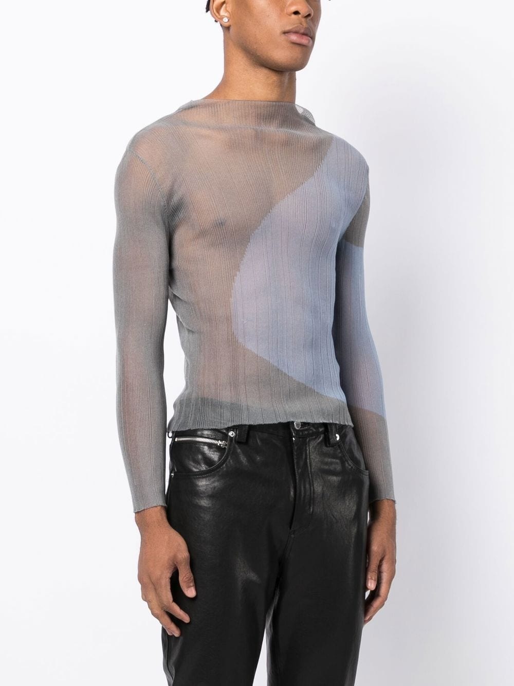 Watercolor long-sleeve top - 4