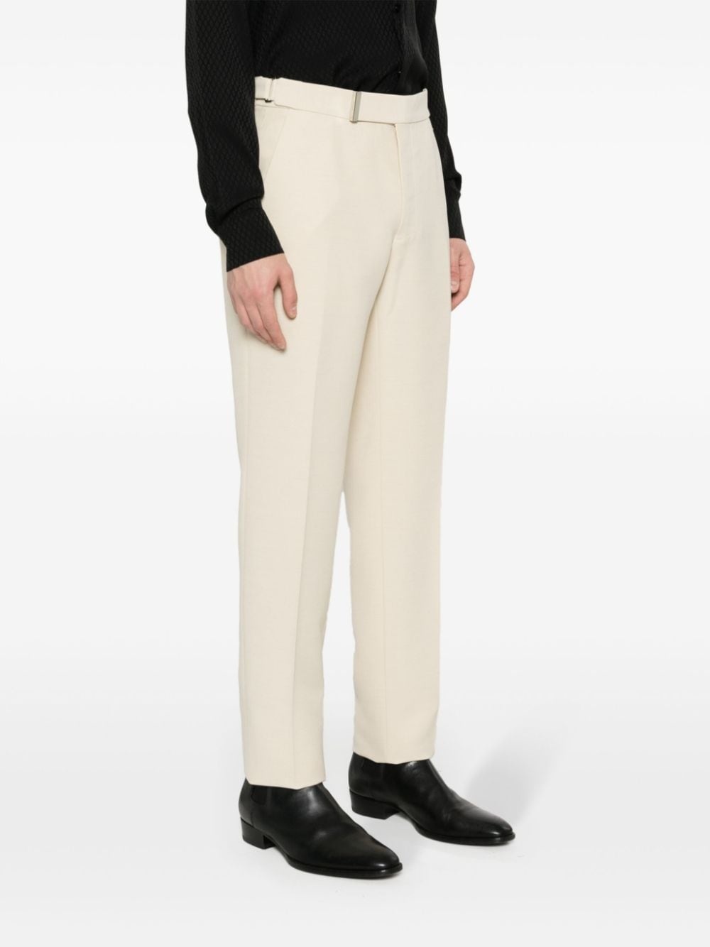 twill tailored trousers - 3
