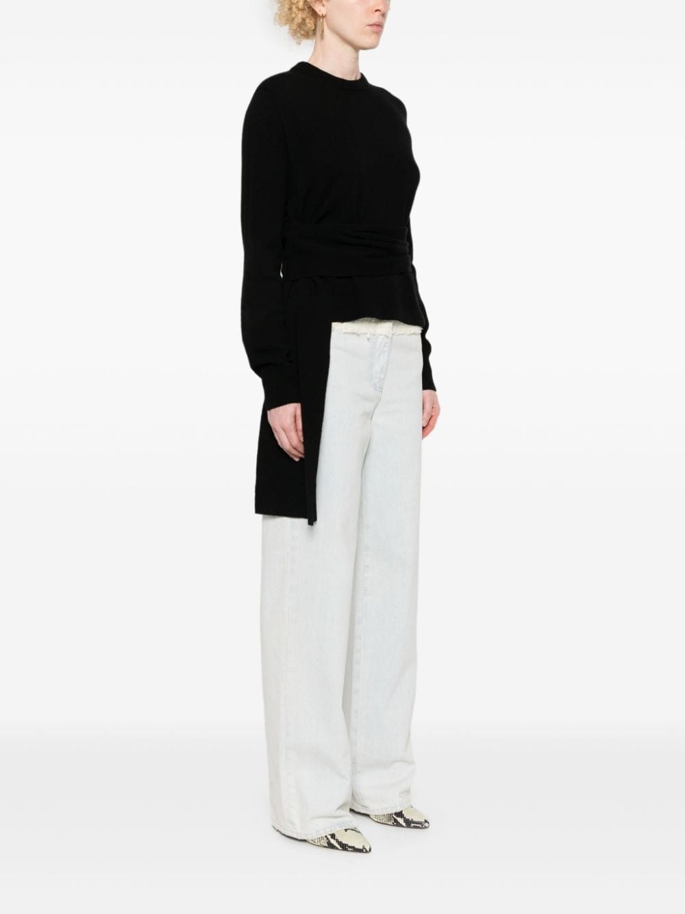 single-stitch logo sweater - 3