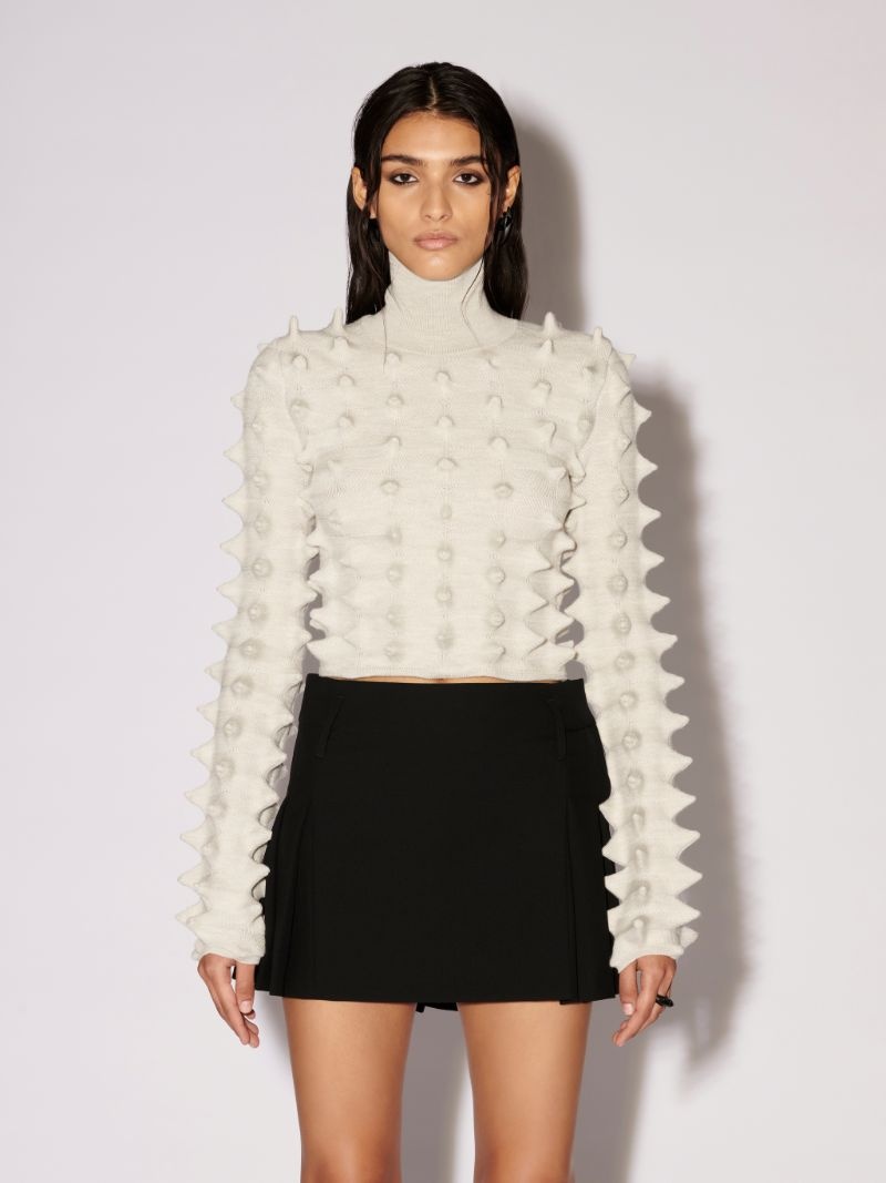 CROPPED SPIKES TURTLENECK - 3