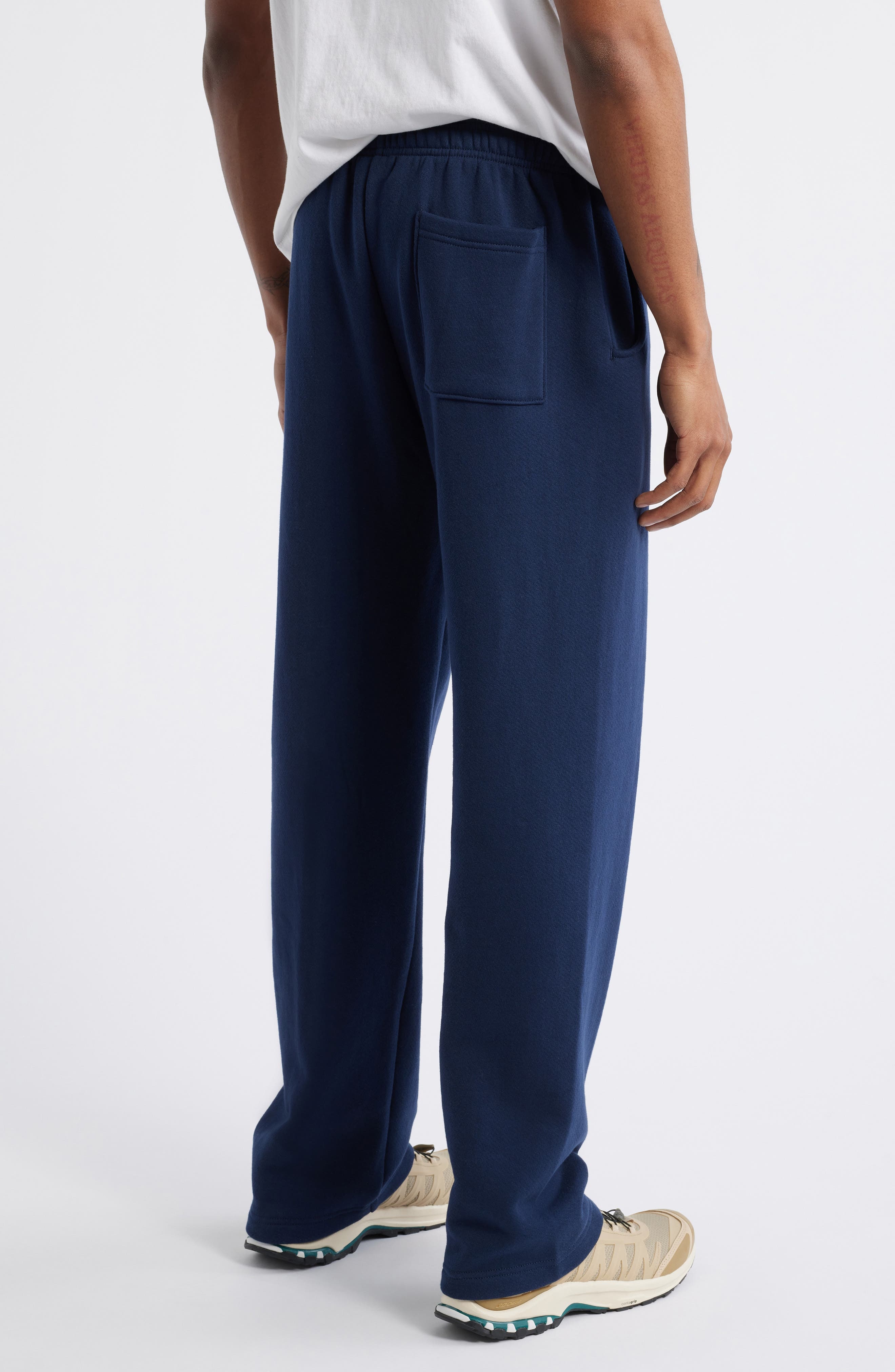 Museum of Peace & Quiet Wordmark Pigment Dyed Sweatpants in Navy at Nordstrom - 2