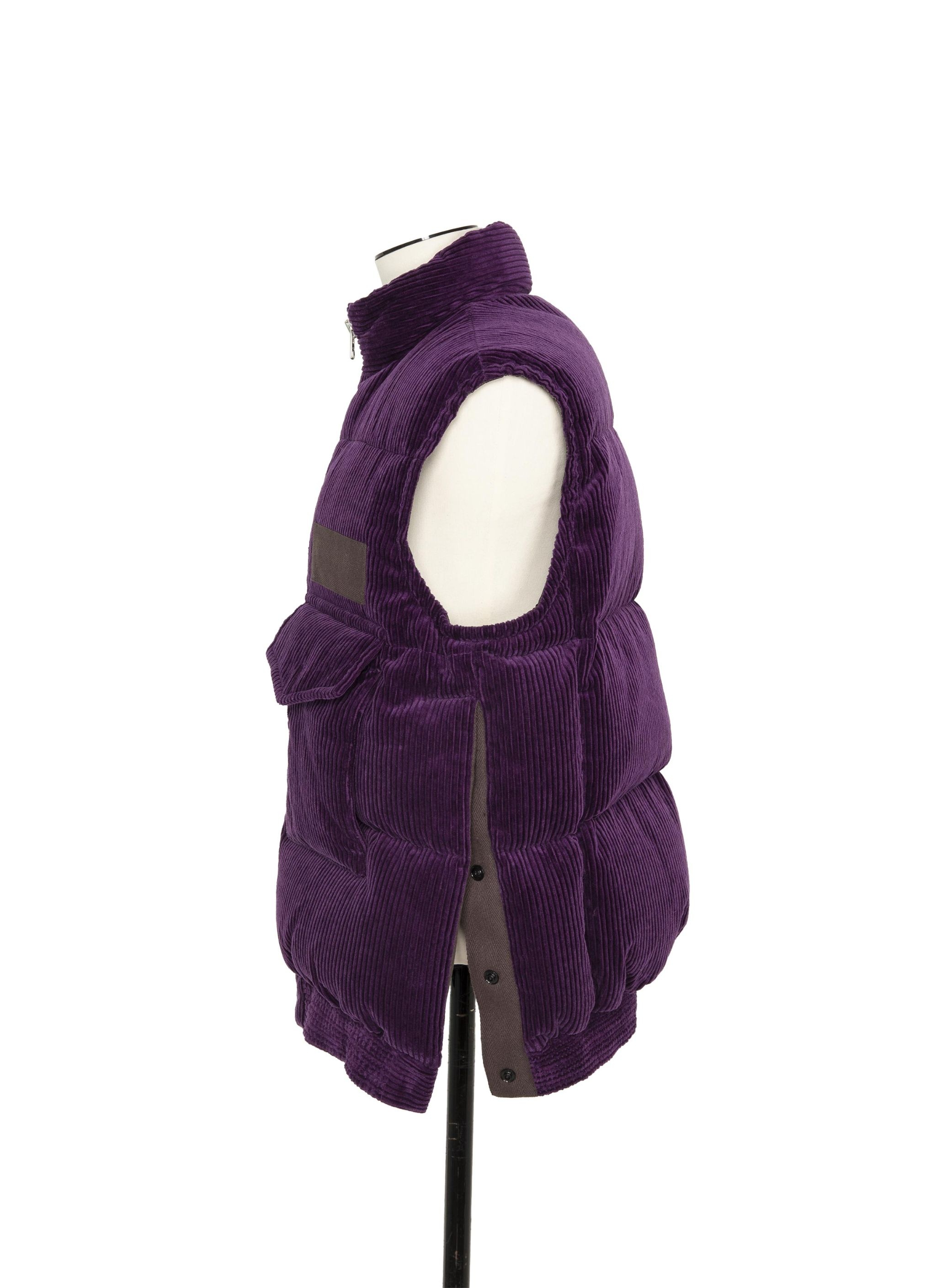 Corduroy Puffer Vest - 4