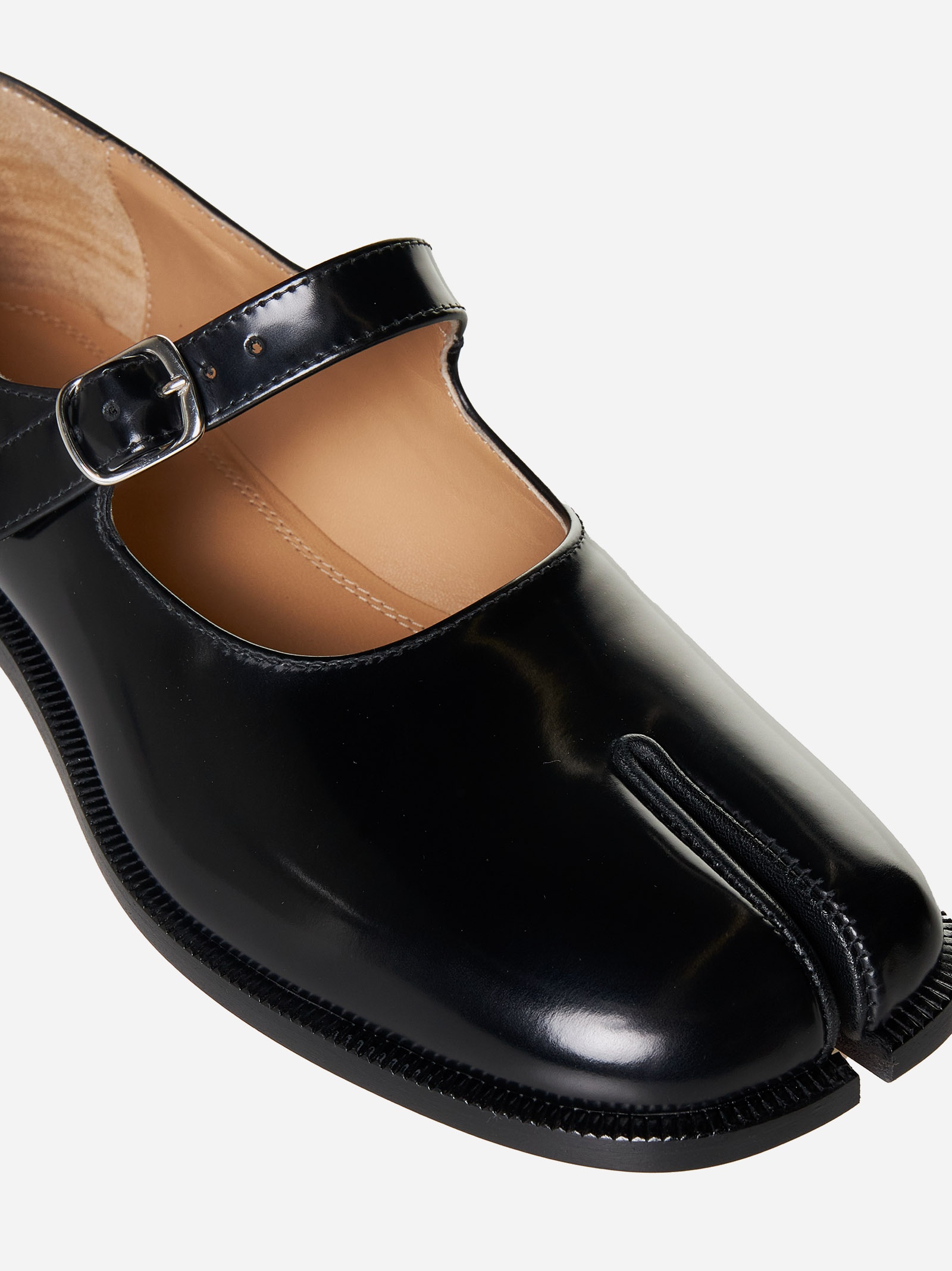 Tabi leather Mary Jane shoes - 4
