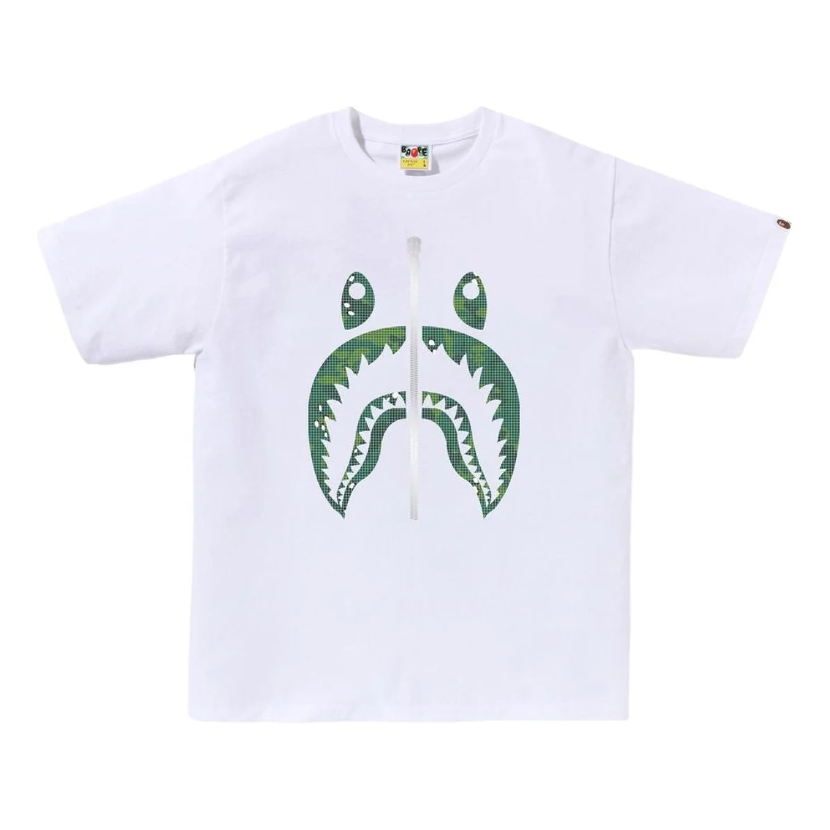 A Bathing Ape Bitmap Shark Tee 'White' 1K80-110-040-WHITE - 1
