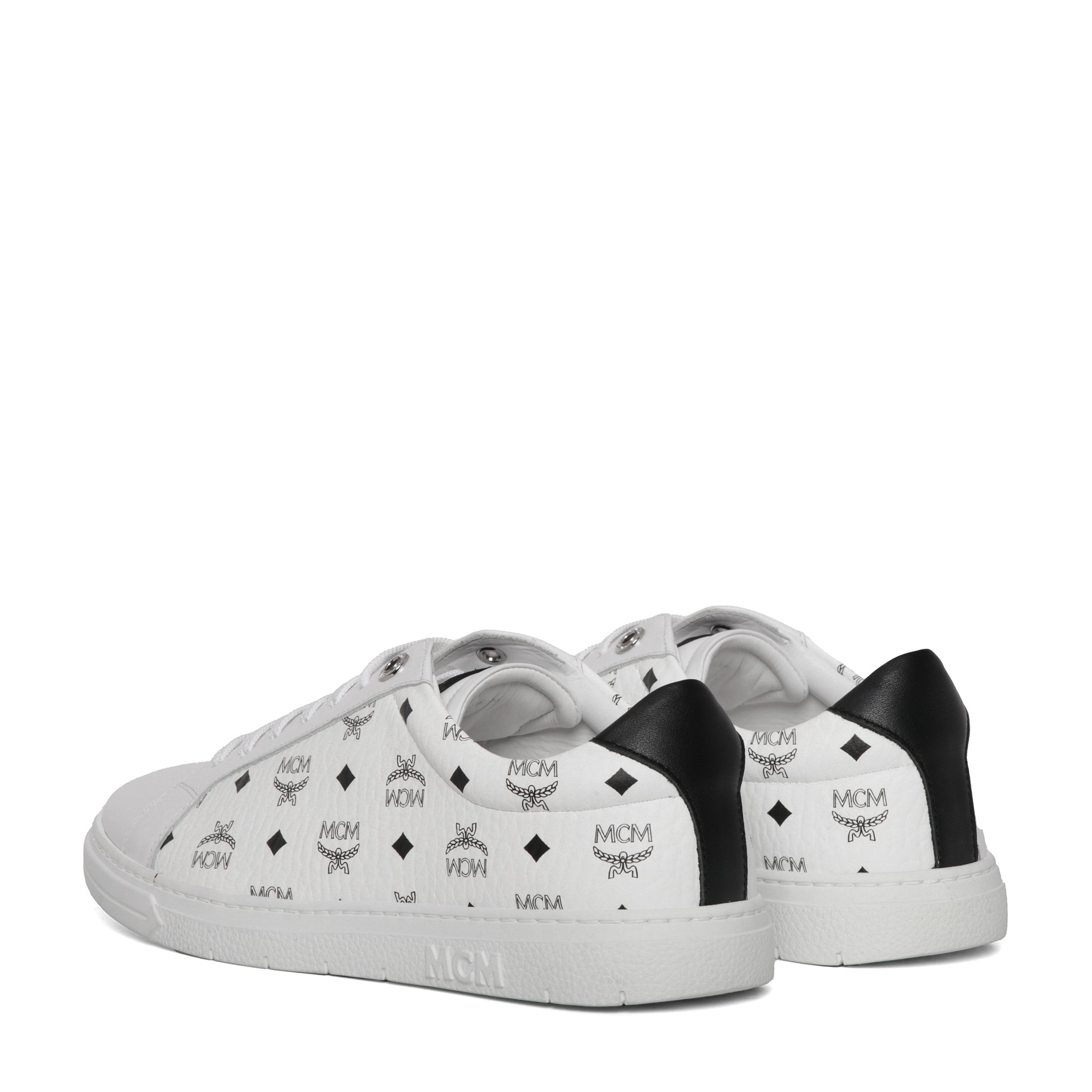 Mcm Men Printed Canvas Terrain Sneakers - 4