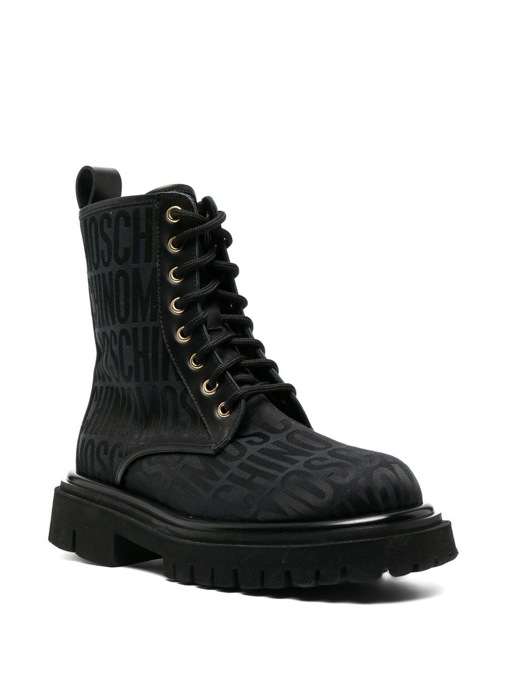 logo-jacquard ankle boots - 2