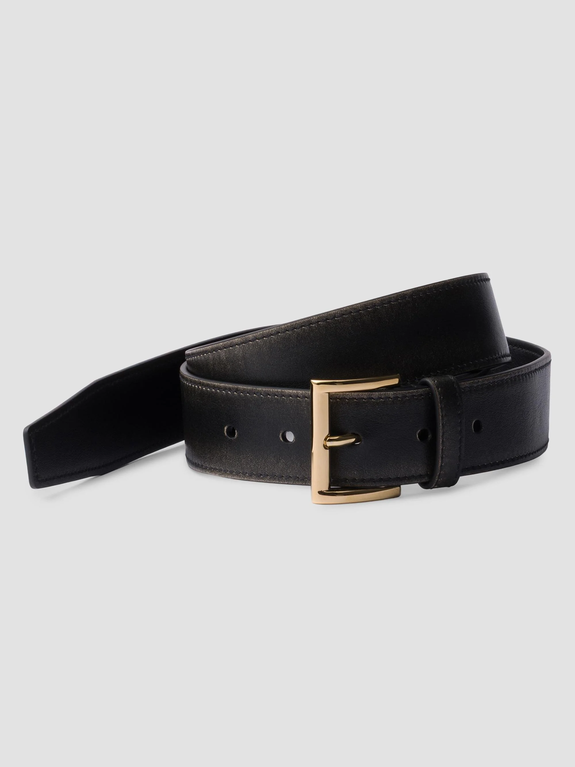 Women's Leather Belt - Black - 1