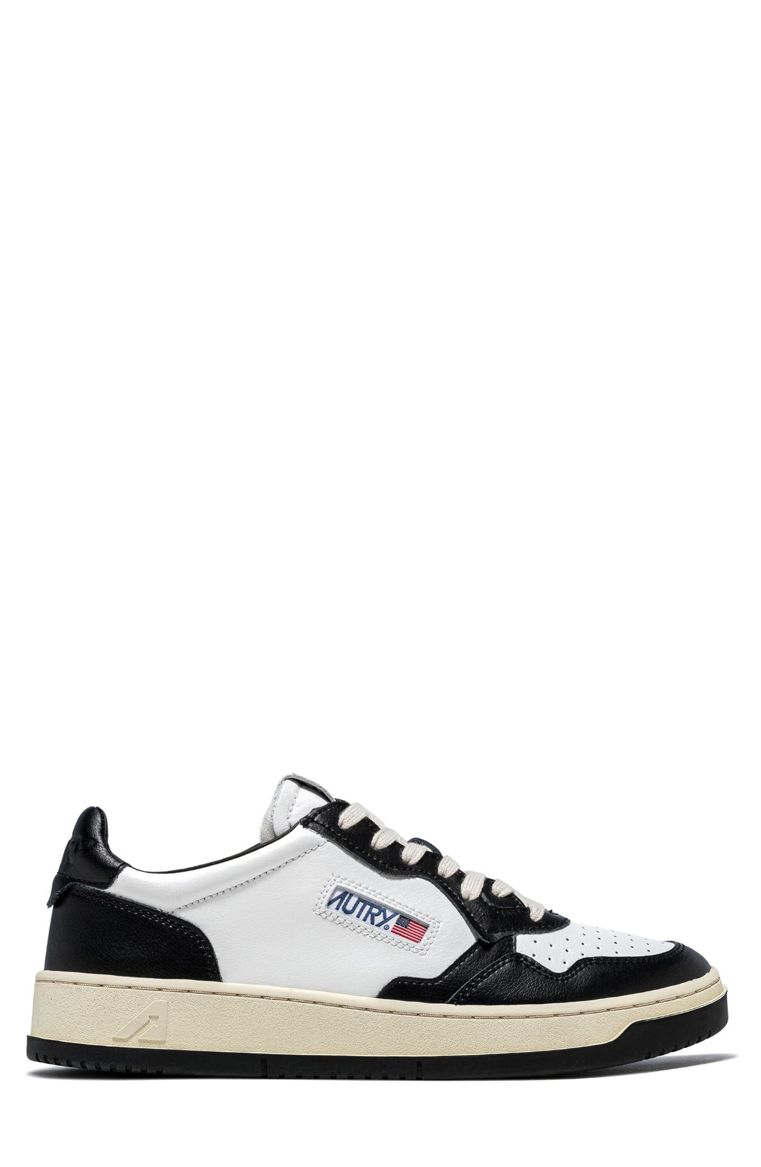 AUTRY Medalist Low Sneaker in Wht/Blk at Nordstrom - 3