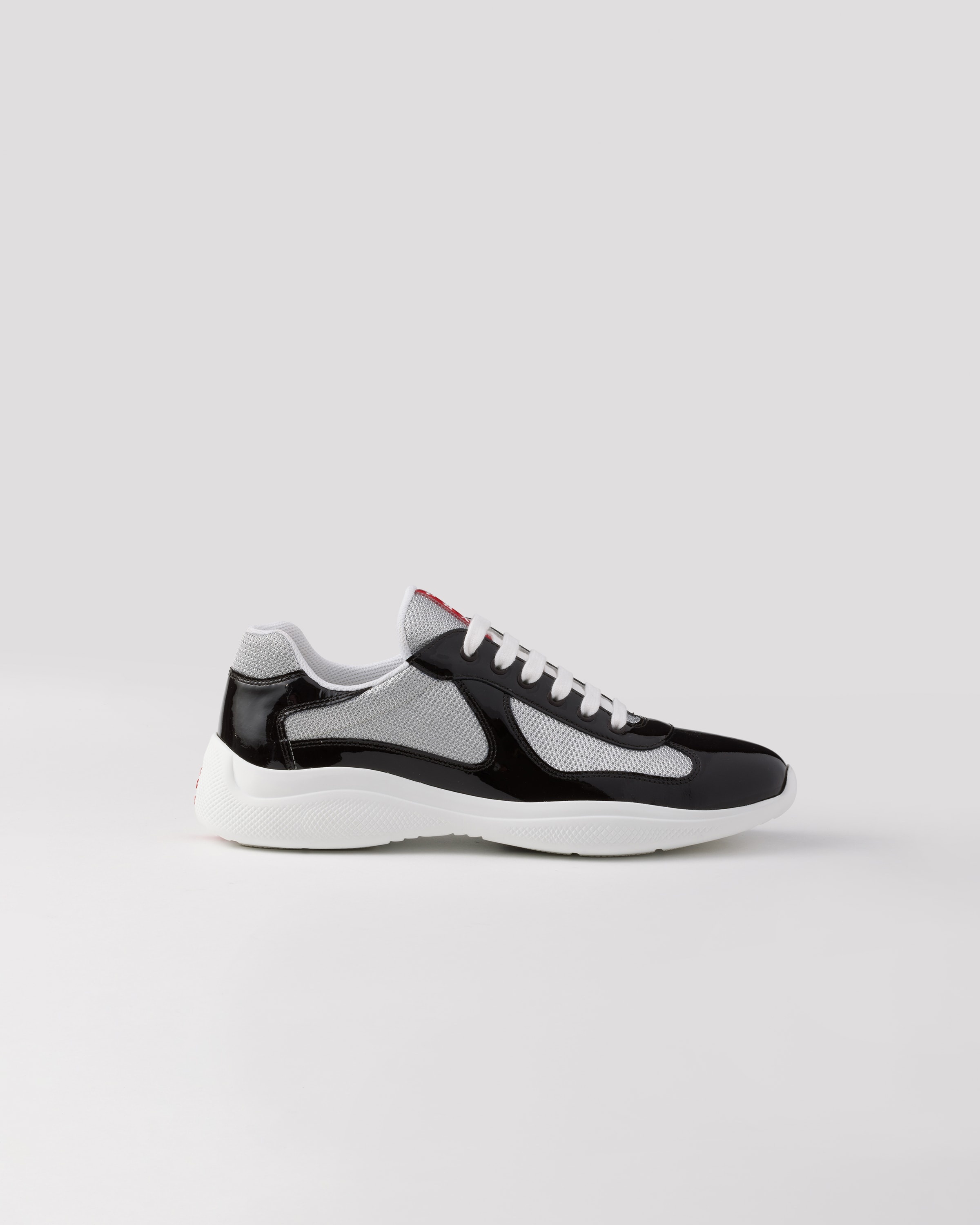 Patent leather and technical fabric Prada America's Cup sneakers - 2