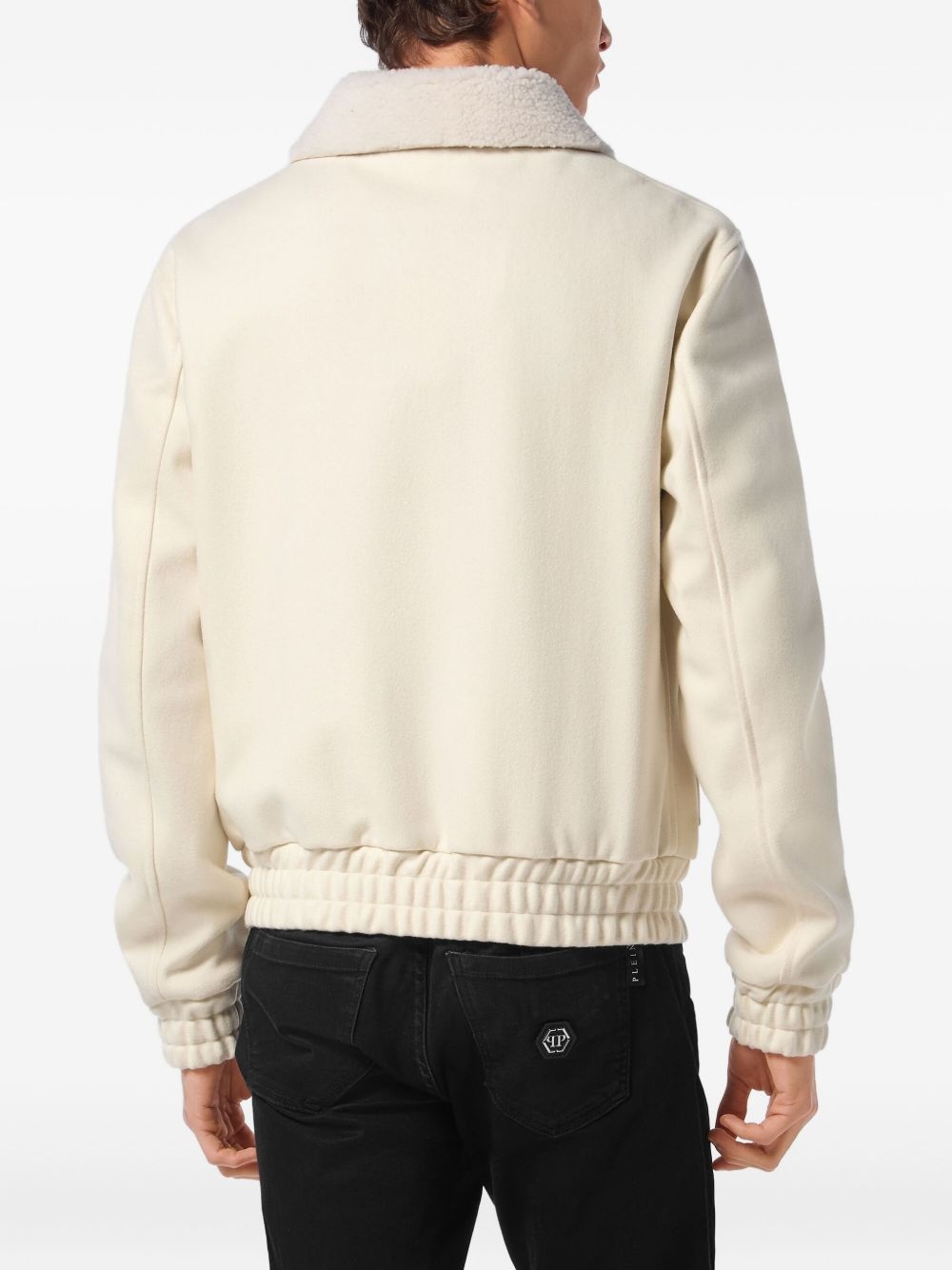 logo-patch jacket - 4