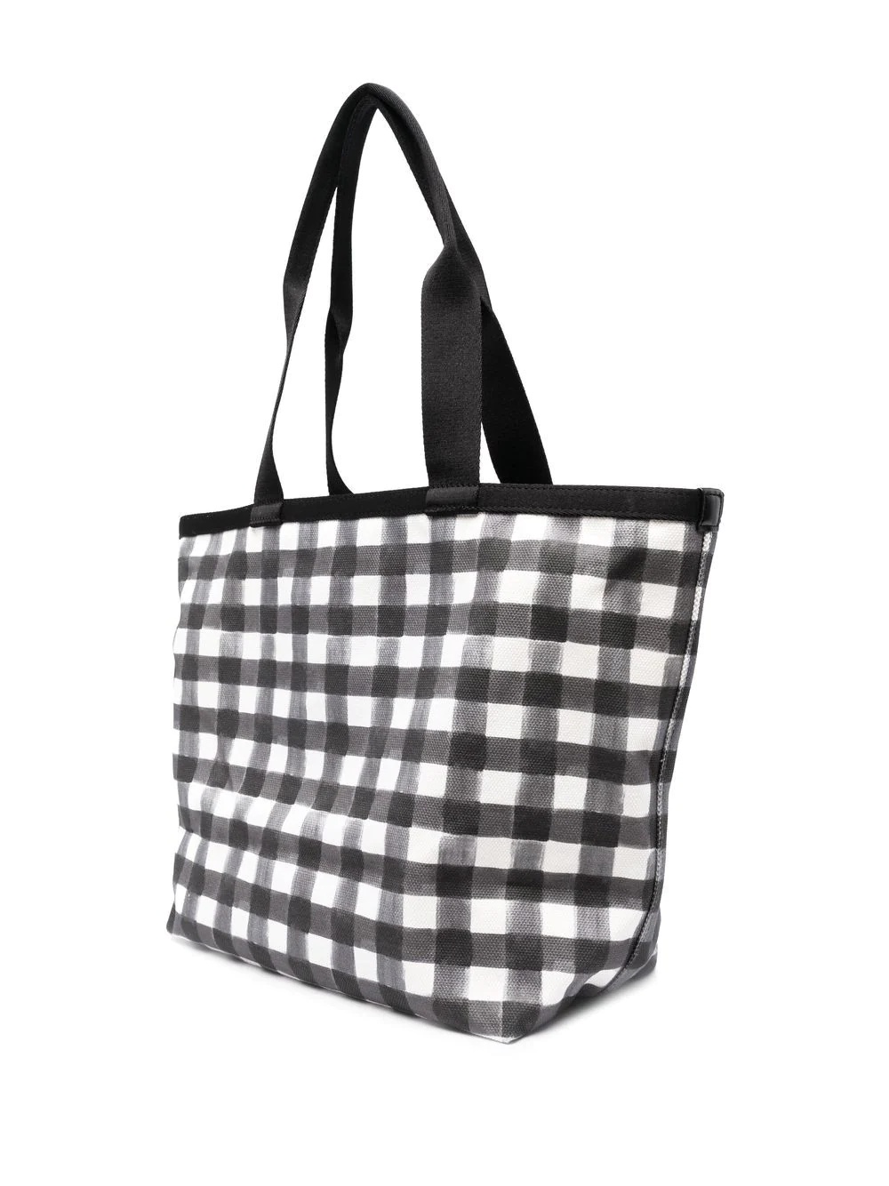 gingham-check tote bag - 4