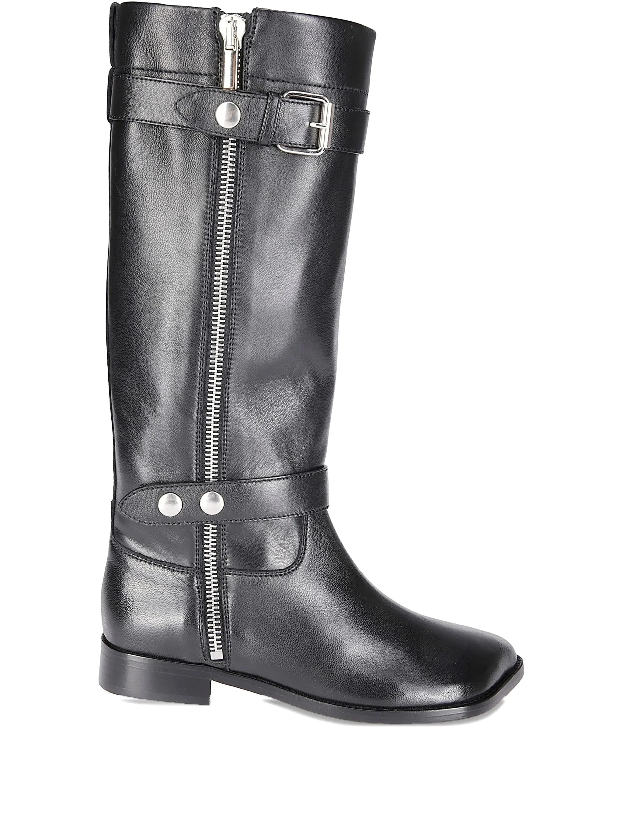 Niccolò Pasqualetti Obliqua Zip Buckle Boots - 1