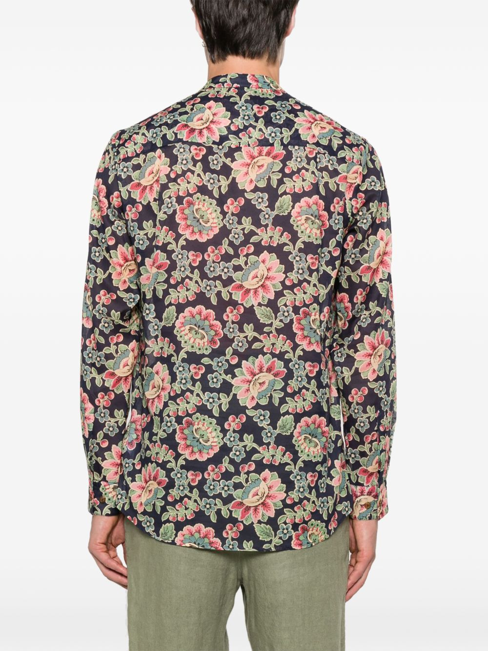 floral-print shirt - 4