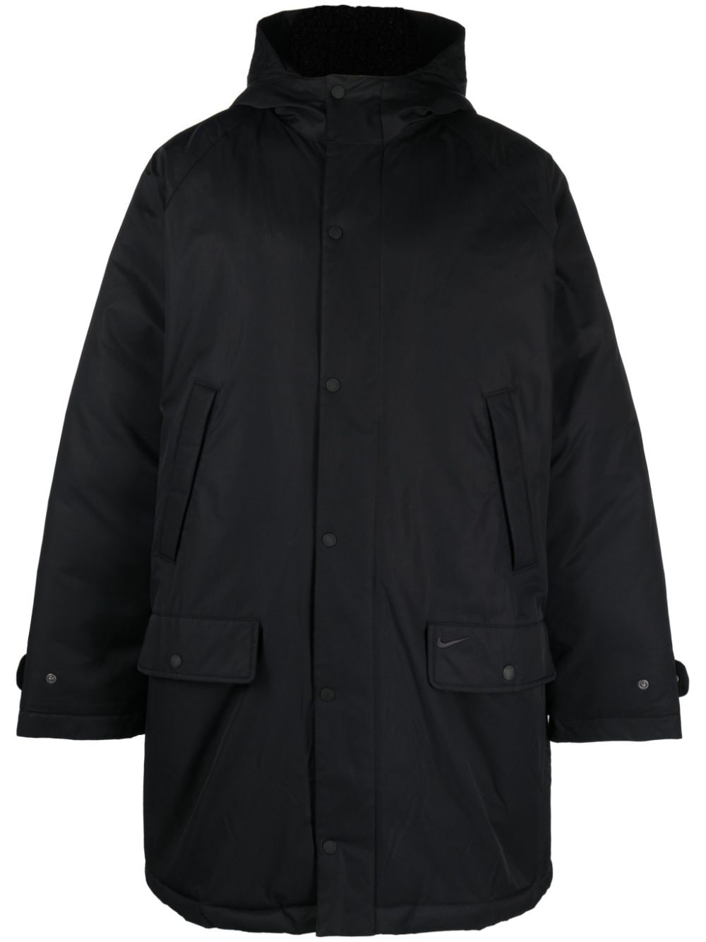 hooded parka coat - 1