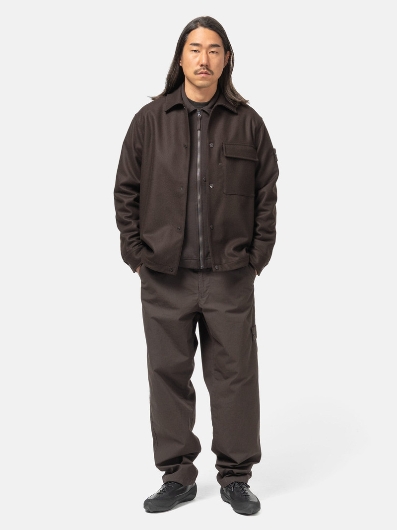 Stone Island Ghost Piece Weatherproof Cotton Canvas Chino Dark Brown outlook
