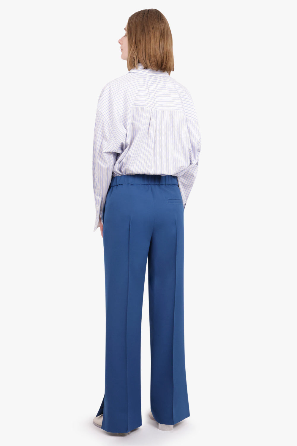 STRAIGHT LEG TAILORED TROUSER | NIGHT SKY - 5