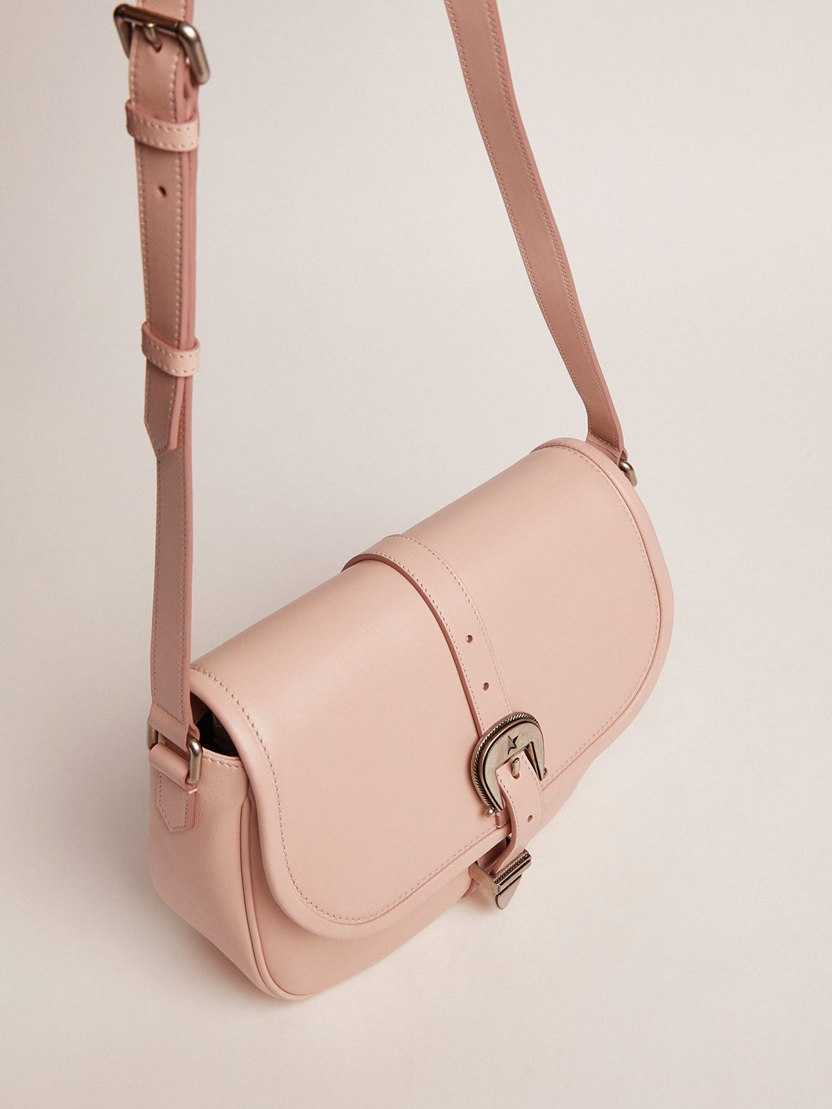 Medium Rodeo Bag in quartz-pink leather - 2