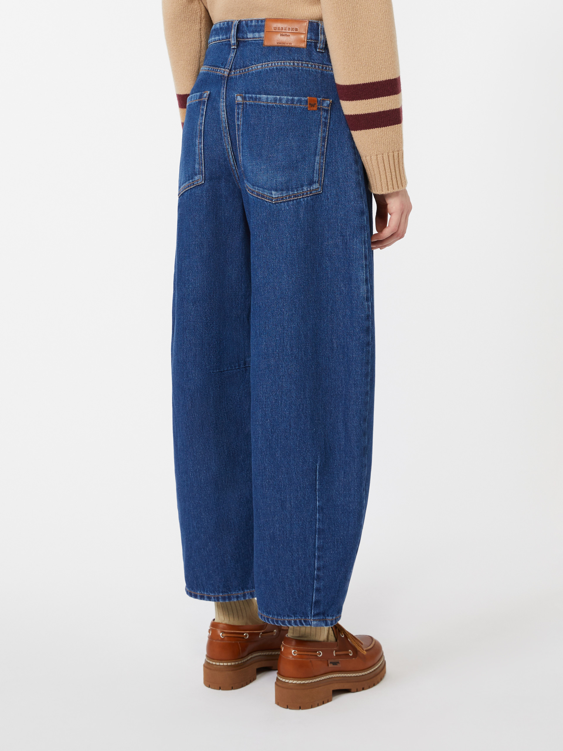 DOUGLAS Cotton denim barrel-leg jeans - 4