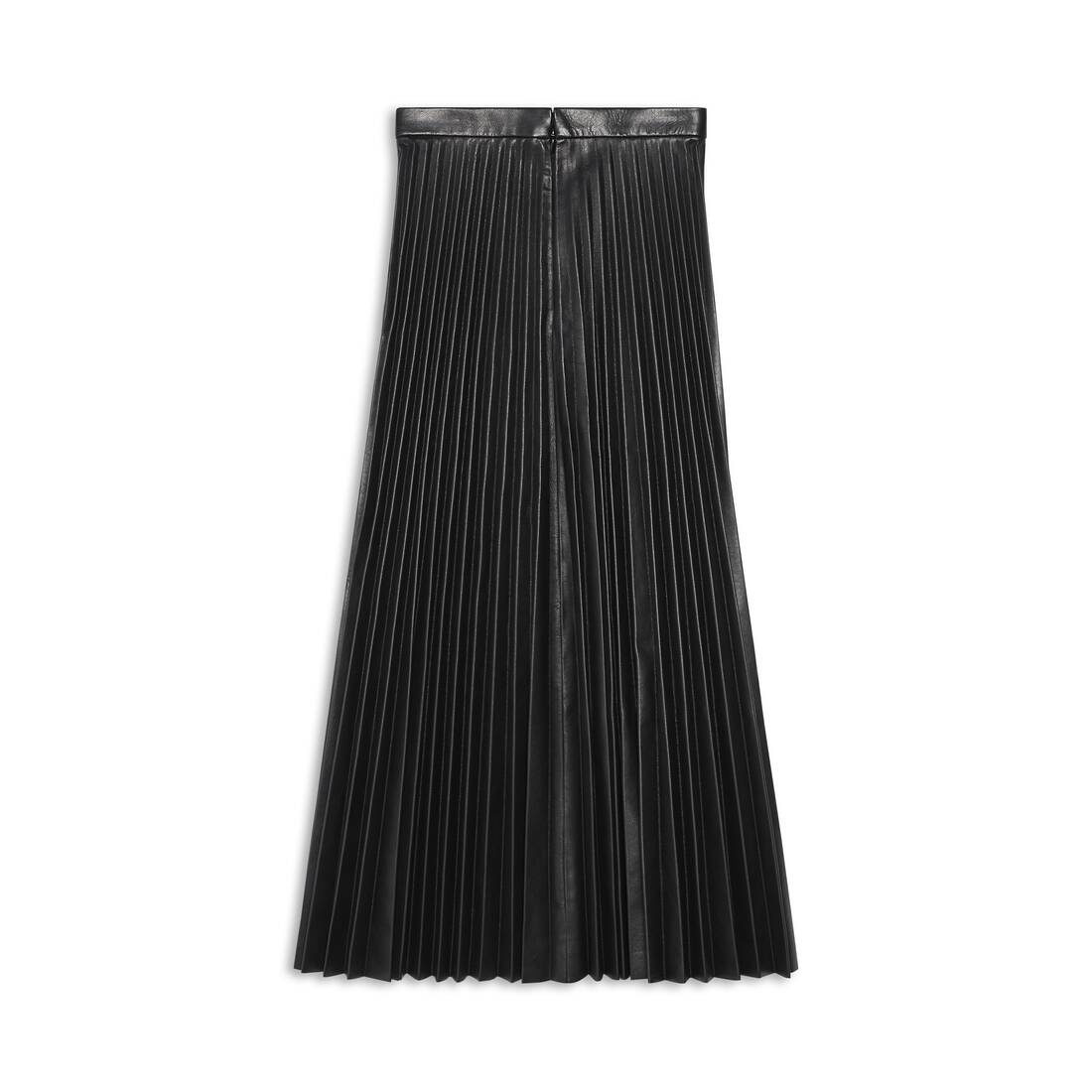 Women's Pleated Skirt in Black - 6