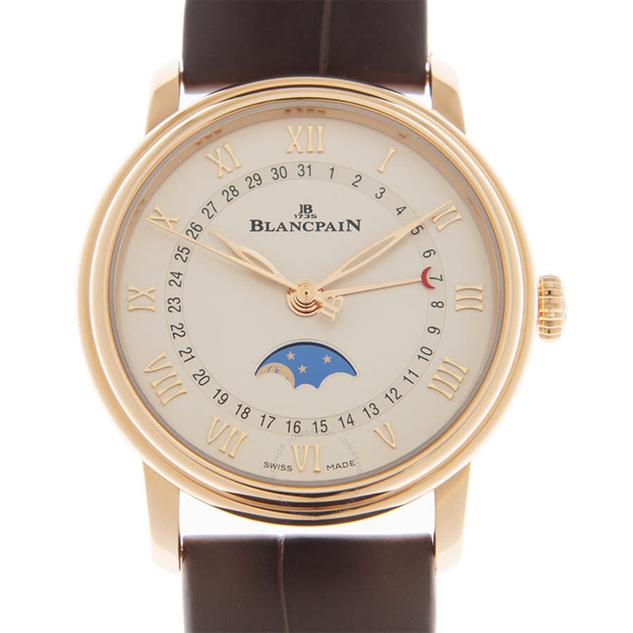 Blancpain Villeret Quantieme Phases de Lune Automatic White Dial Ladies Watch 6126-3642-55A - 2