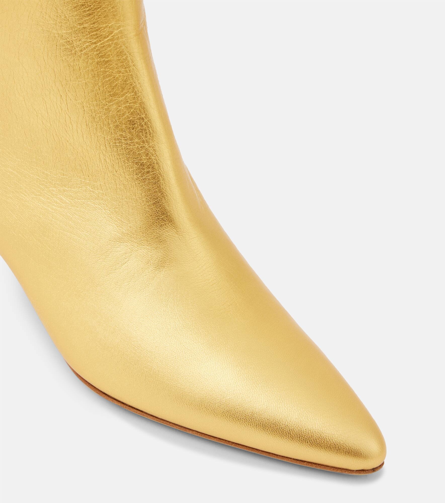 Clayton metallic leather ankle boots - 6