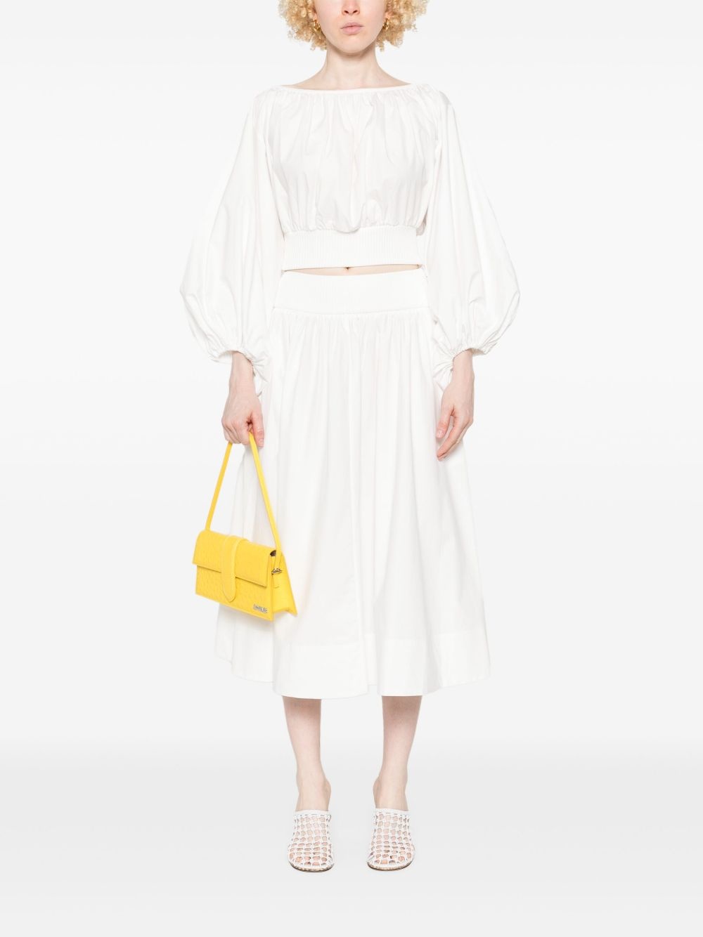poplin midi skirt - 2