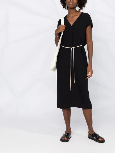 Rick Owens belted midi dress outlook