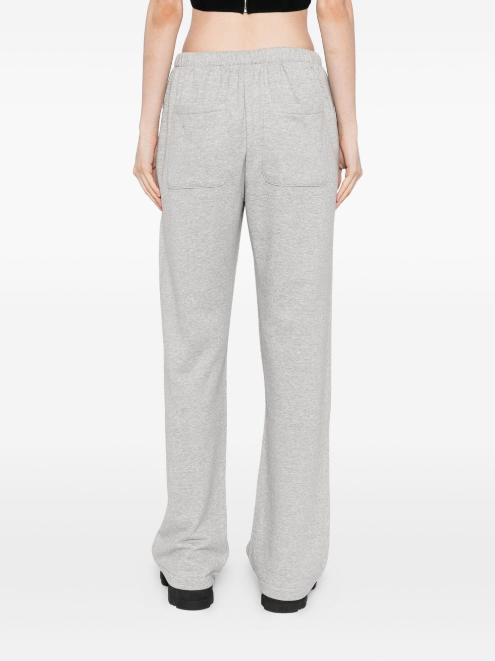 lace-up track pants - 4