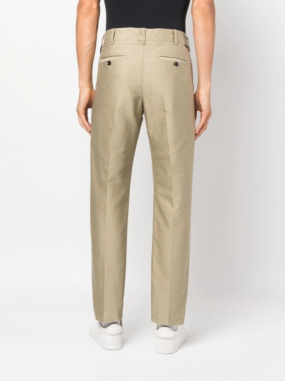 straight-leg tailored trousers - 4