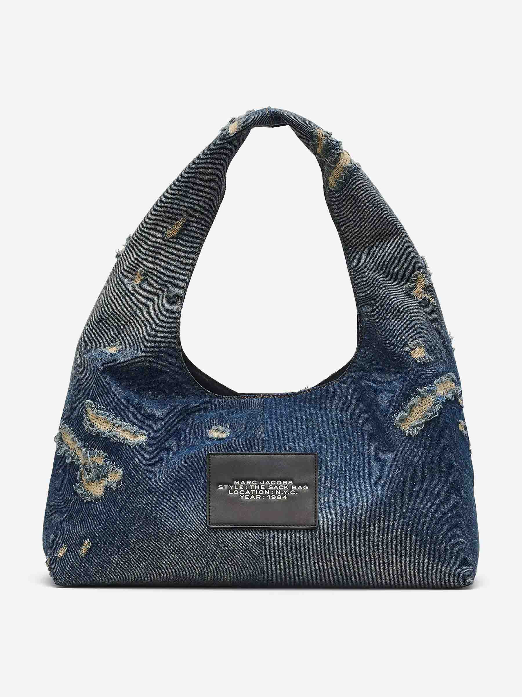 THE RIP AND REPAIR DENIM SACK BAG - 3