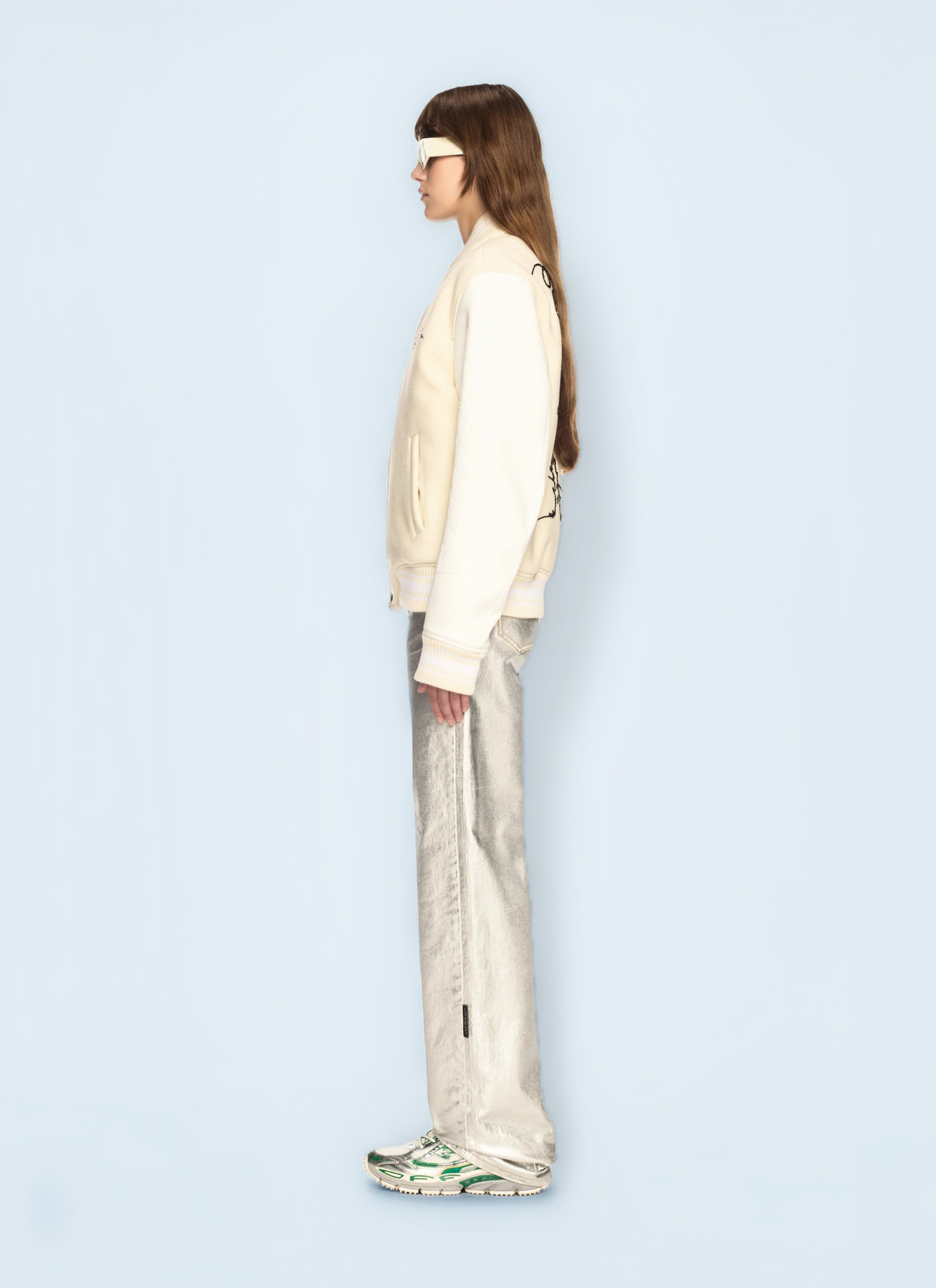 Off White Women Rose Valley Varsity Jacket - 2