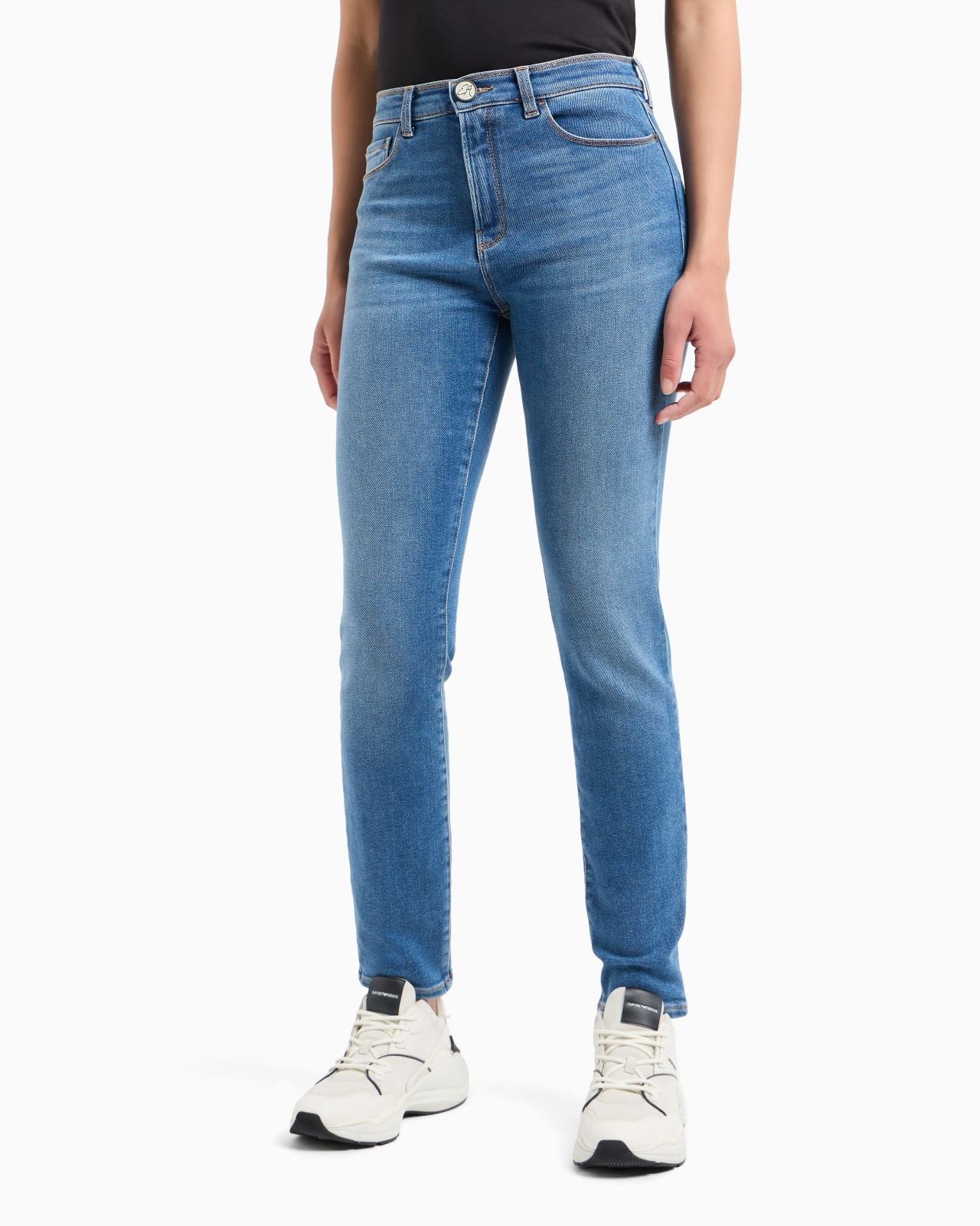 ASV J20 high-waisted super-skinny leg jeans in a worn-look organic stretch denim - 2