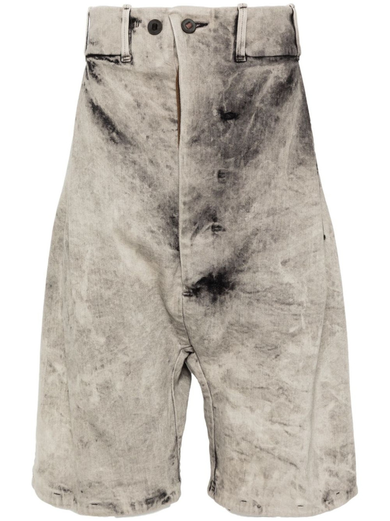 acid-washed denim shorts 1