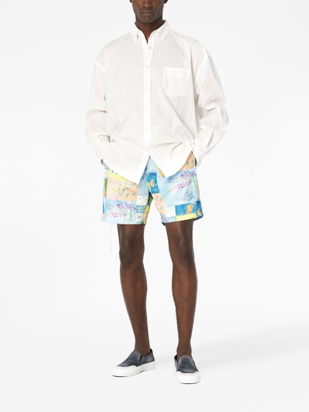 Super Bloom Grid-print shorts - 2