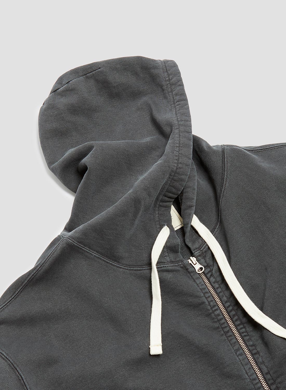 Embroidered Arrow Zip Hoodie in Black - 8