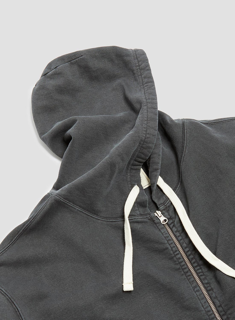 Embroidered Arrow Zip Hoodie in Black 8