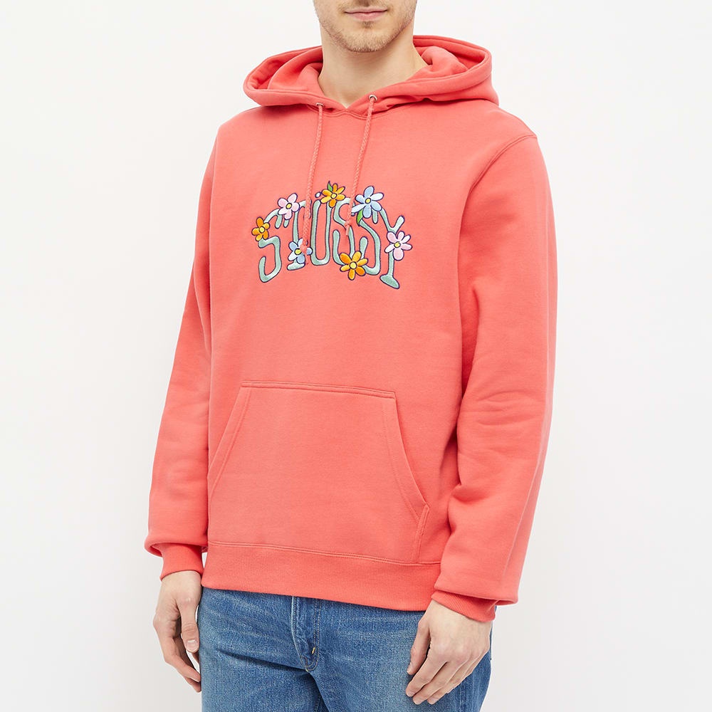 Stussy Collegiate Floral Applique Hoody - 5