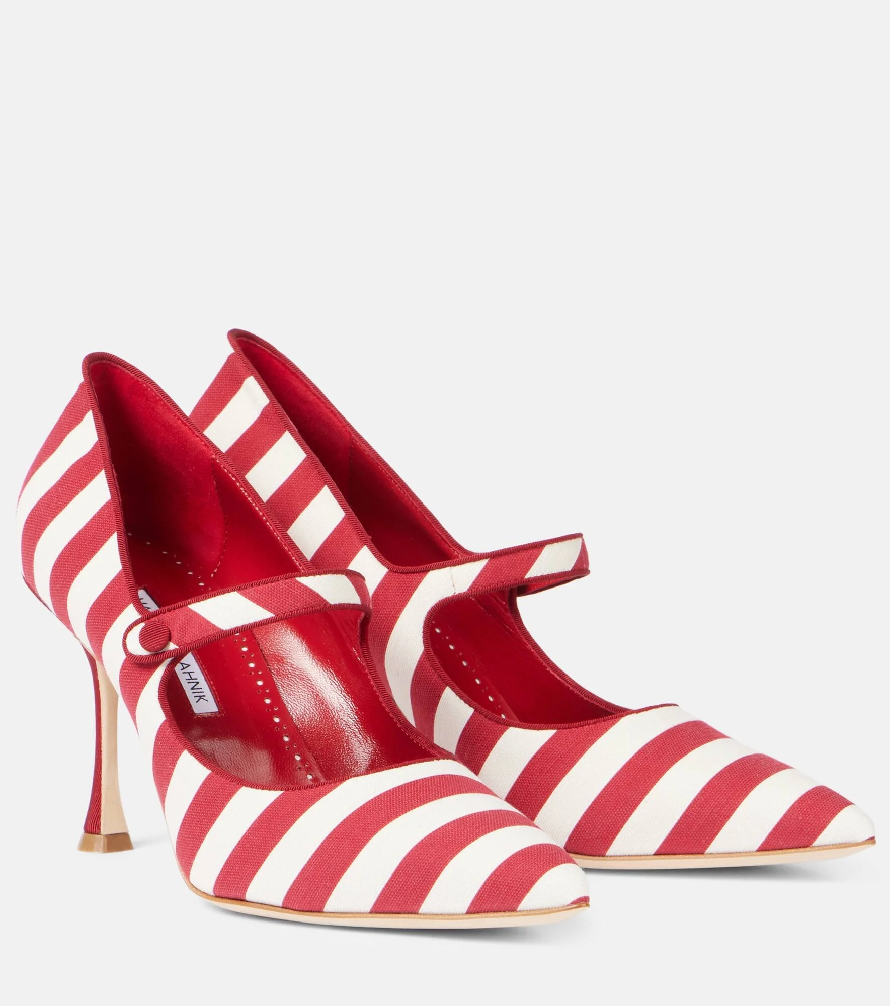 Campari striped Mary Jane pumps - 1