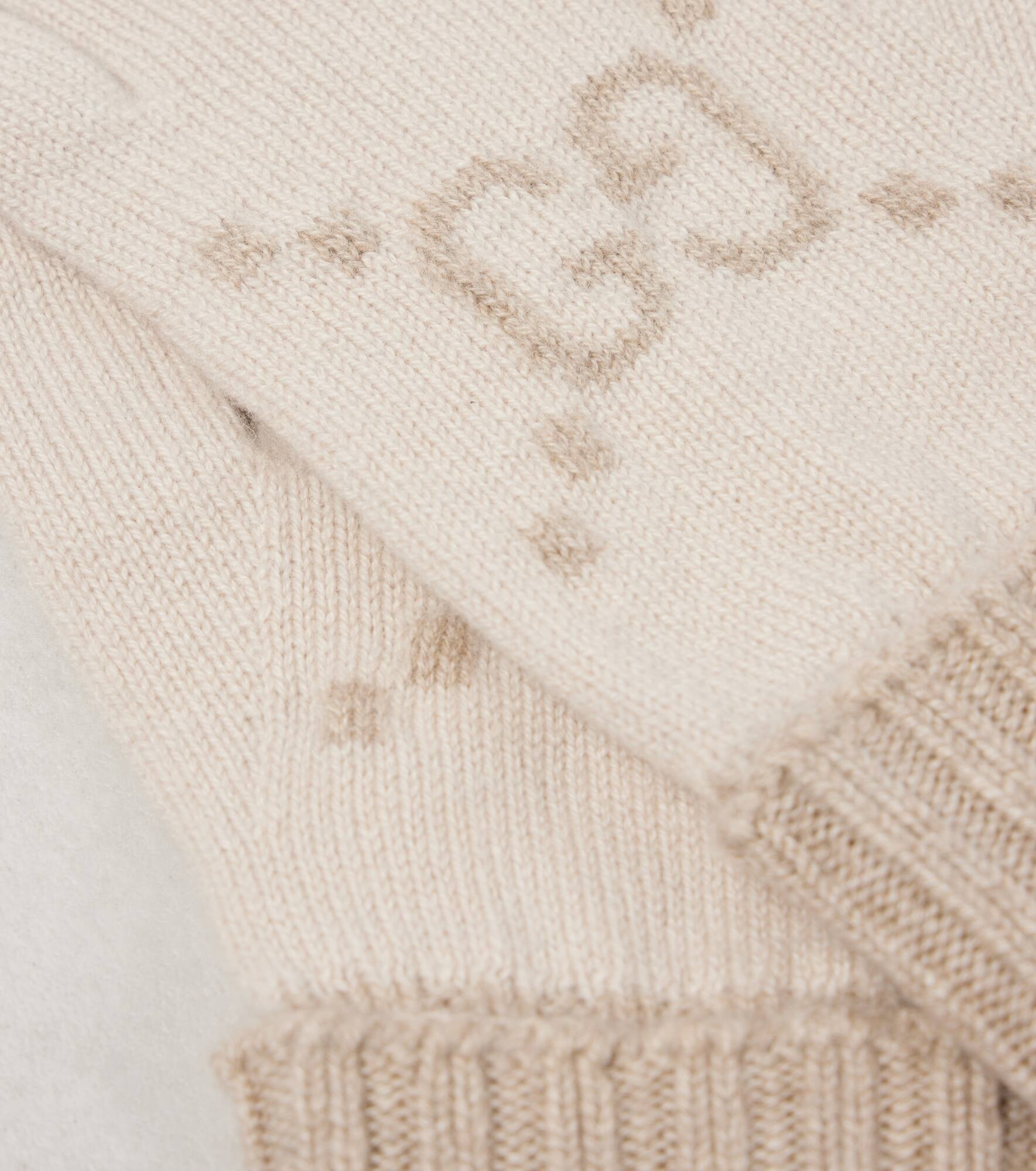 GG jacquard cashmere gloves - 2