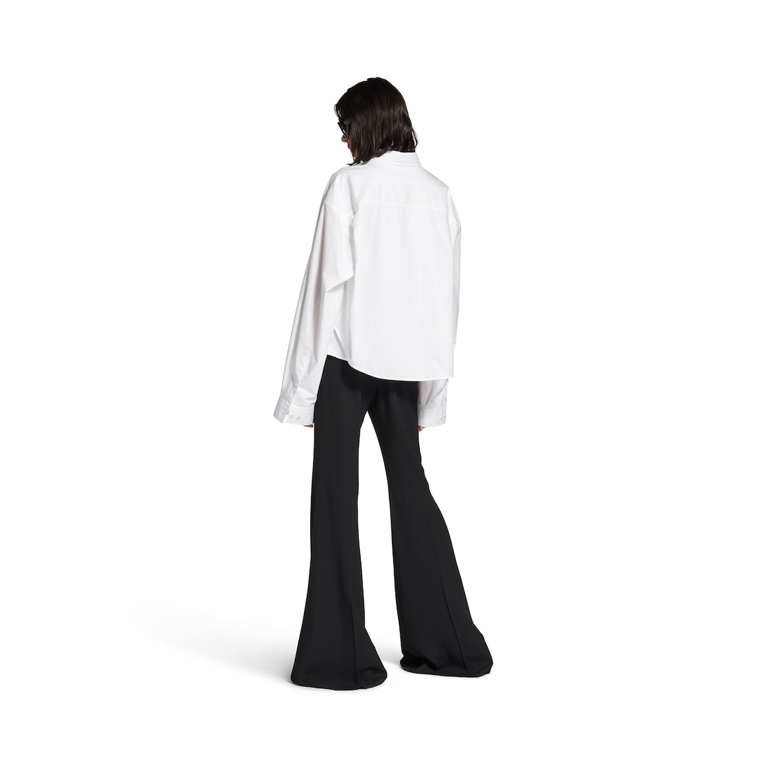 Women's Semi-fitted Shirt in White - 4